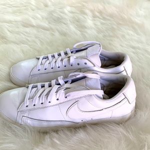 Nike white leather women size